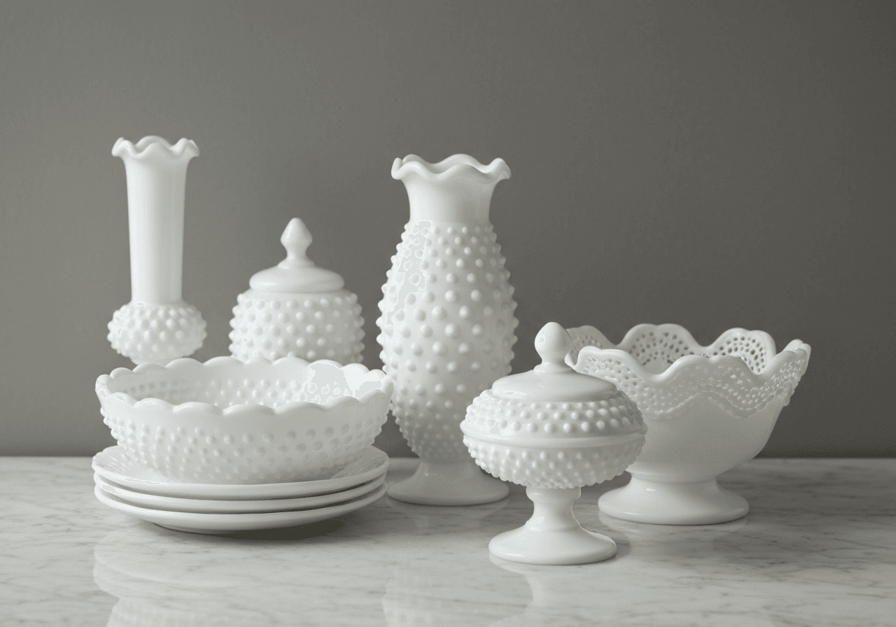 How much are milk glass worth - AI value estimator for milk glass