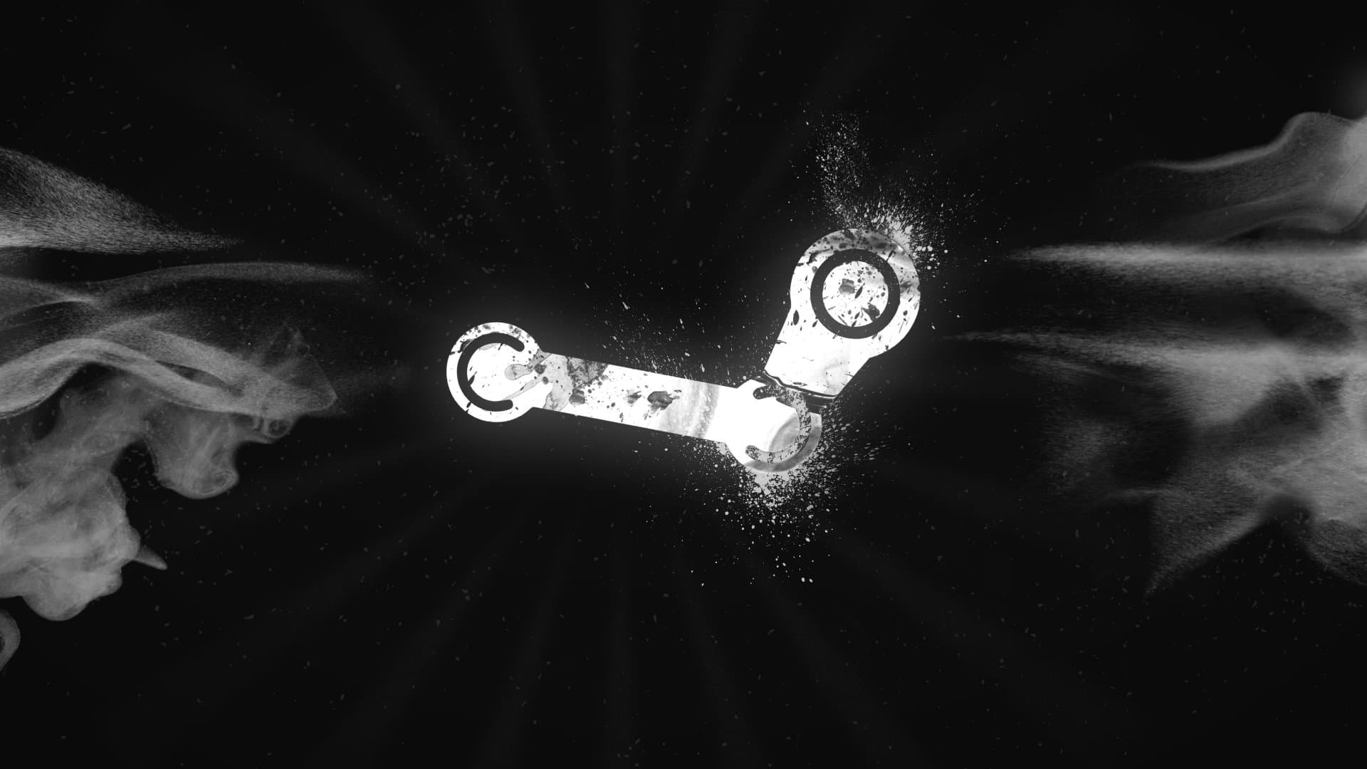 Steam platform logo - estimate your Steam account value based on game library and inventory