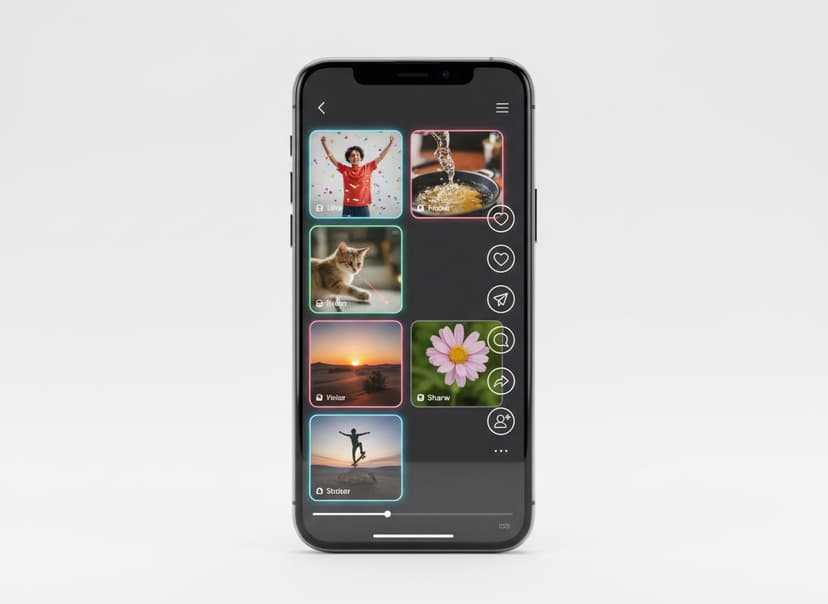 Instagram profile statistics on a phone