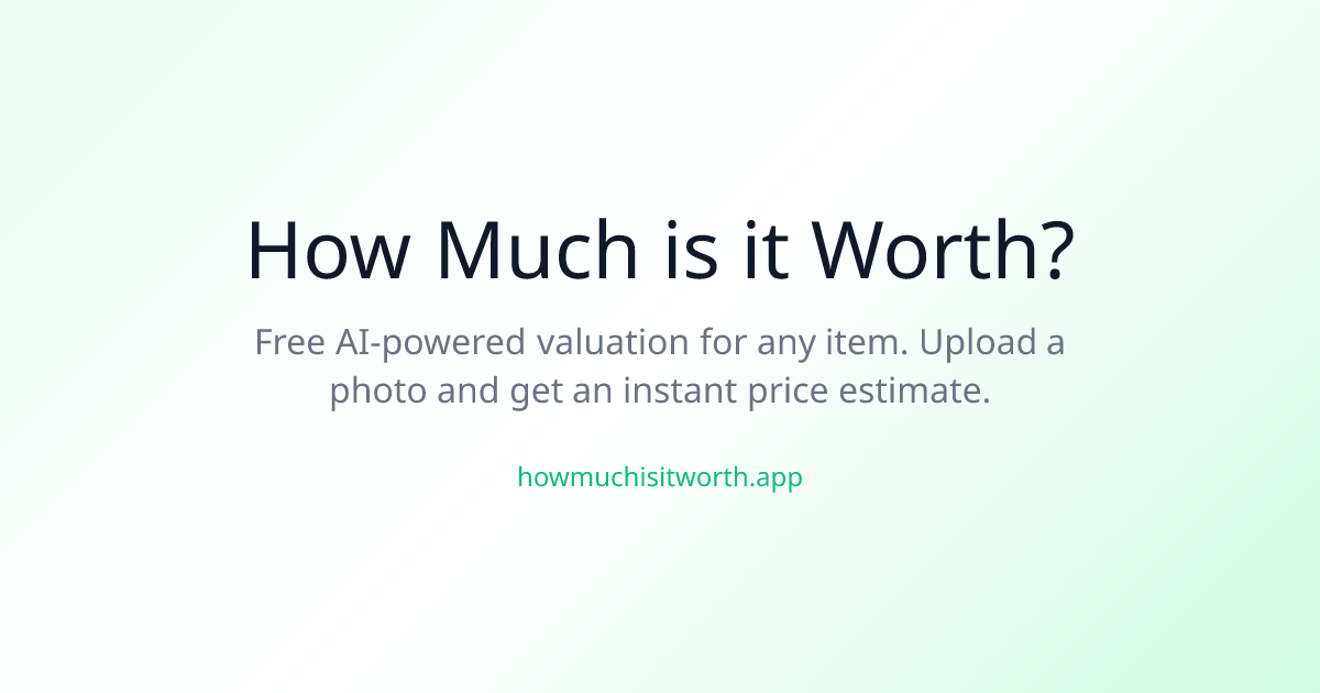 Price Guides: What Things Are Actually Worth